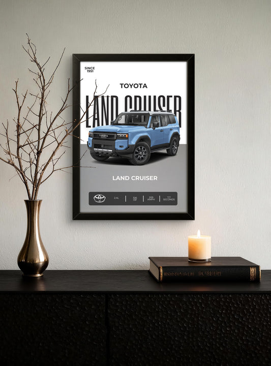 Land Cruiser Blue - Car Photo Frame