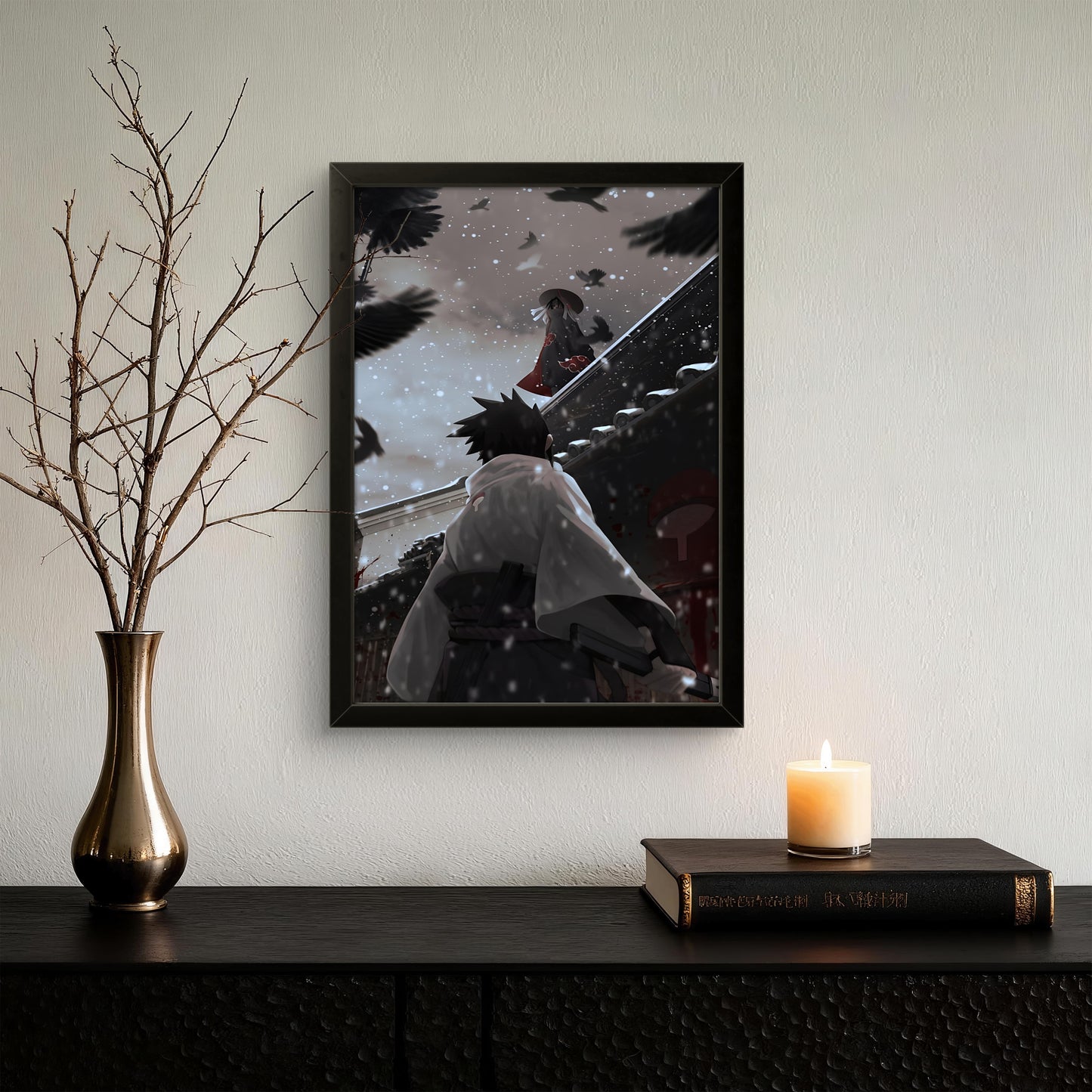 Itachi vs Sasuke Uchiha - Anime Photo Frame