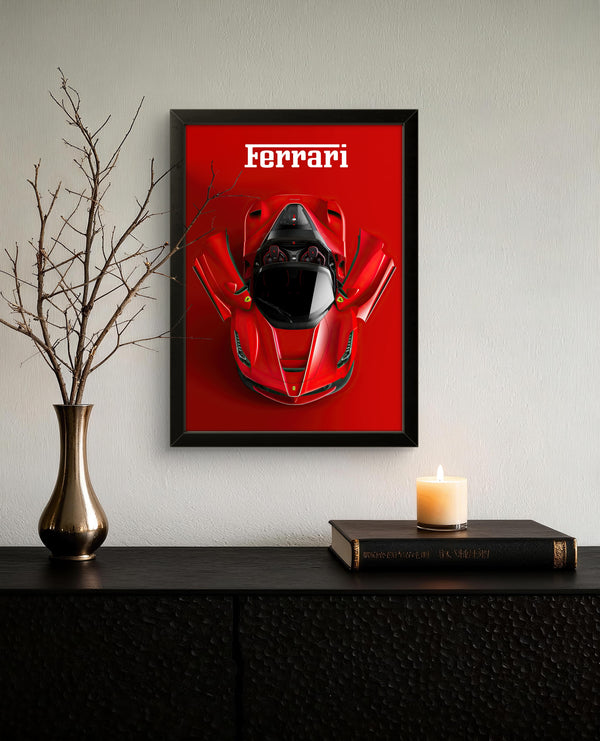 Red Ferrari - Car Photo Frame