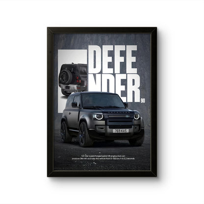 Defender 90 - Car Photo Frame