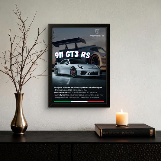 911 GT3 RS - Car Photo Frame - Art Drift