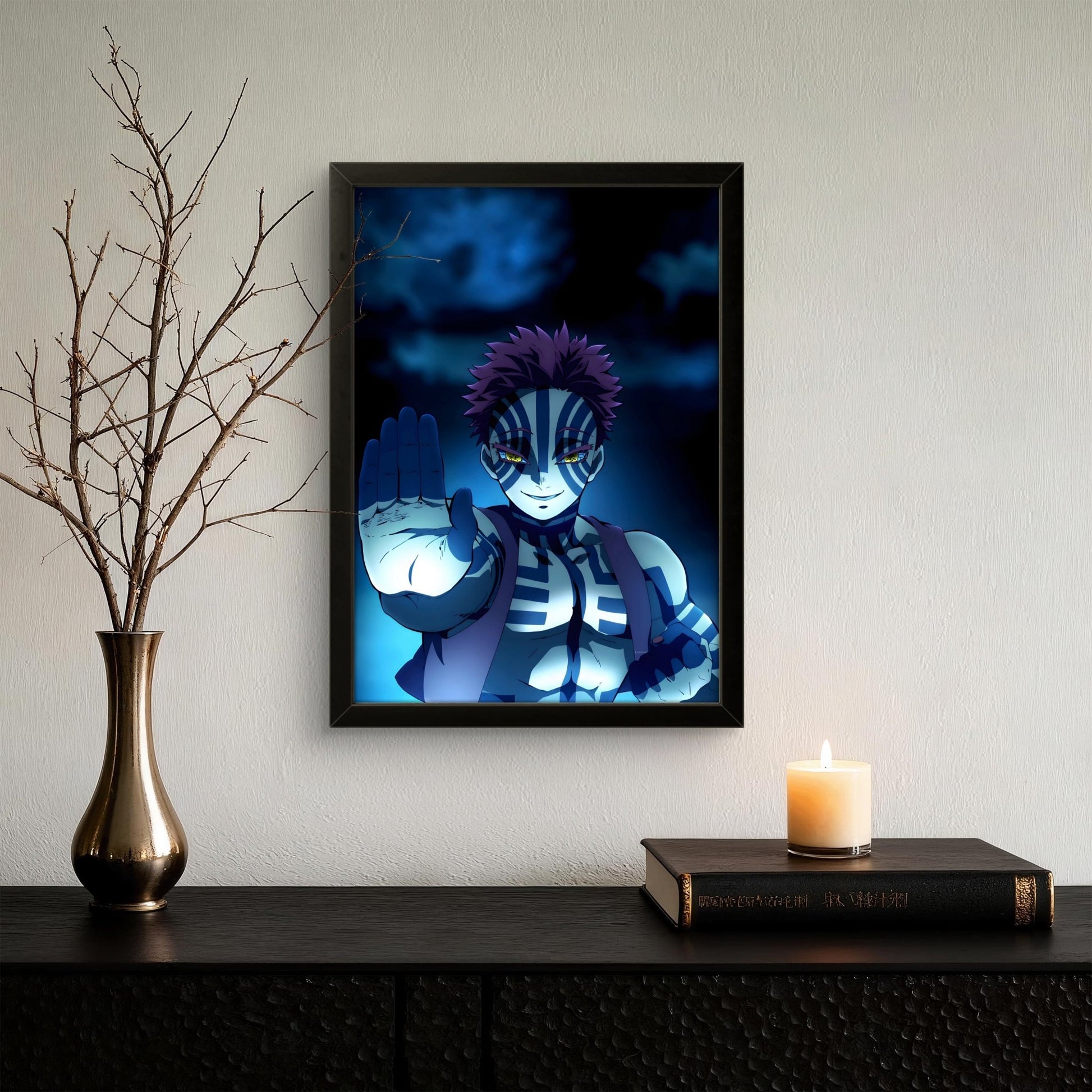 Akaza - Demon Slayer - Anime Photo Frame - Art Drift