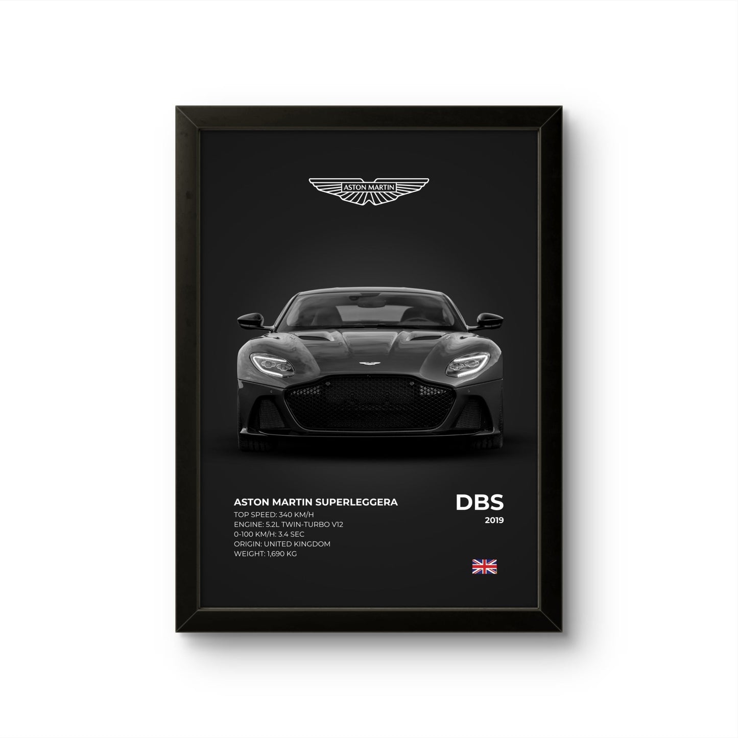 Aston Martin DBS - Car Photo Frame - Art Drift