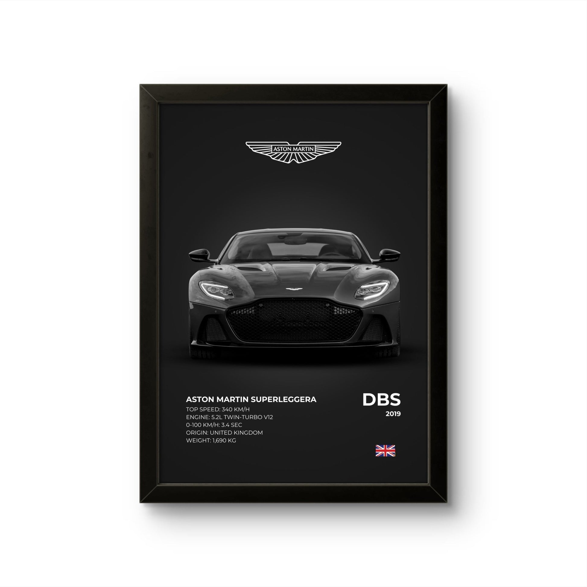Aston Martin DBS - Car Photo Frame - Art Drift
