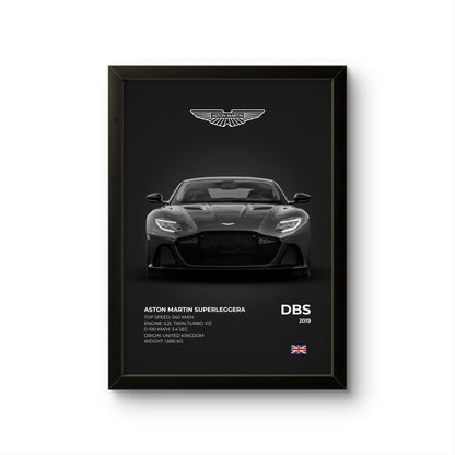 Aston Martin DBS - Car Photo Frame - Art Drift