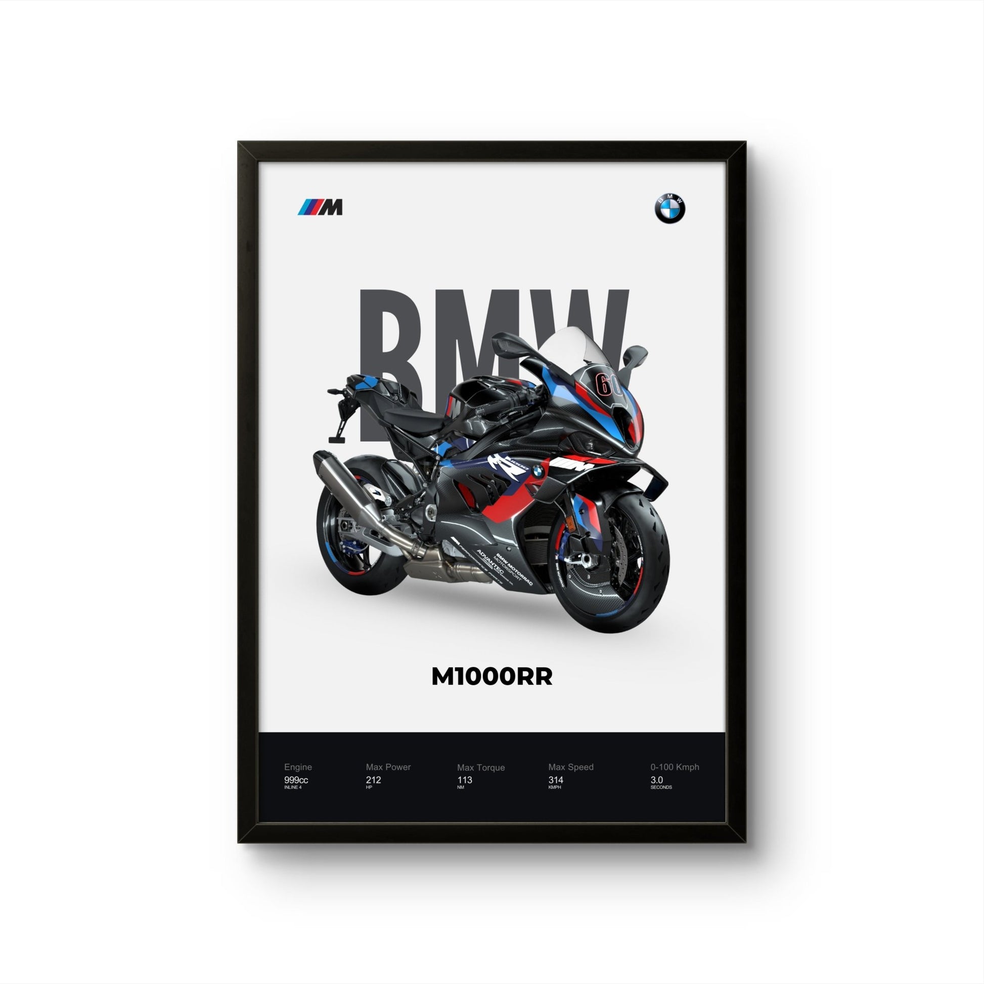 BMW M1000RR - Bike Photo Frame - Art Drift