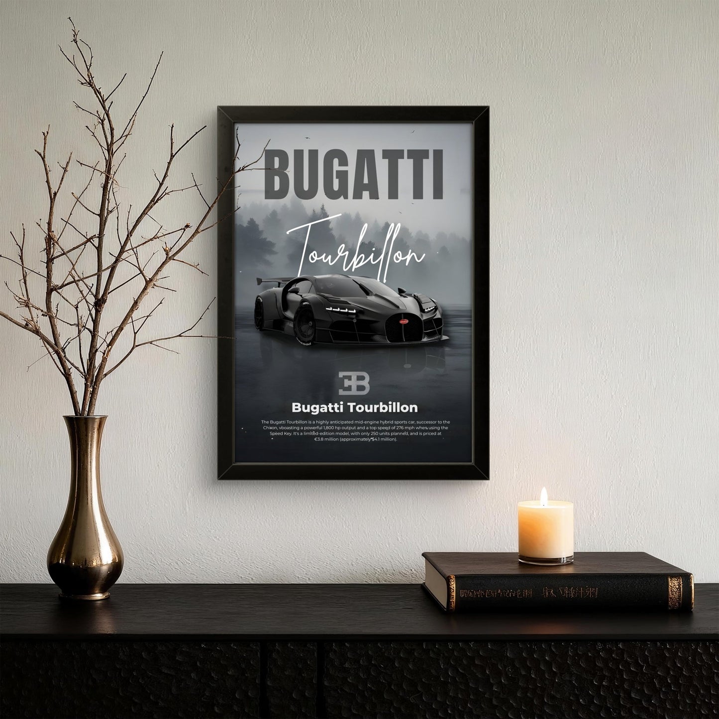 Bugatti Tourbillon - Car Photo Frame - Art Drift