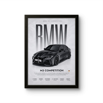 BMW M3 Competition - Car Photo Frame