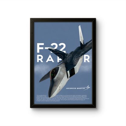 F-22 Raptor - Aircraft Poster Frame