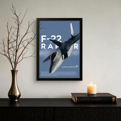 F-22 Raptor - Aircraft Poster Frame