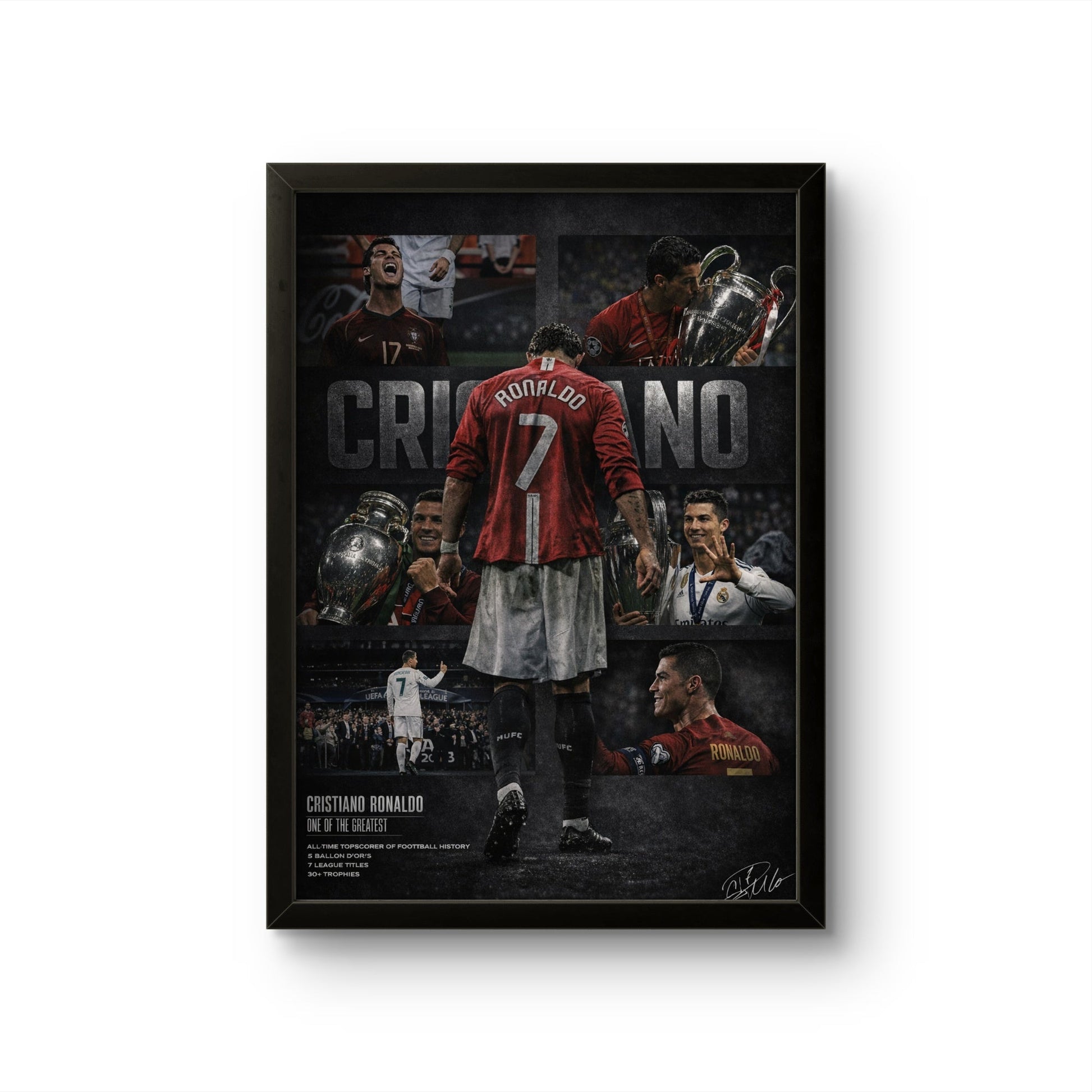 CR7 "The Ascent" - Football Photo Frame - Art Drift