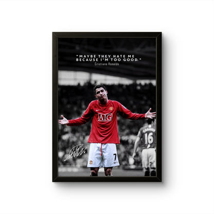 CR7 The Red Devil Legacy - Football Photo Frame - Art Drift