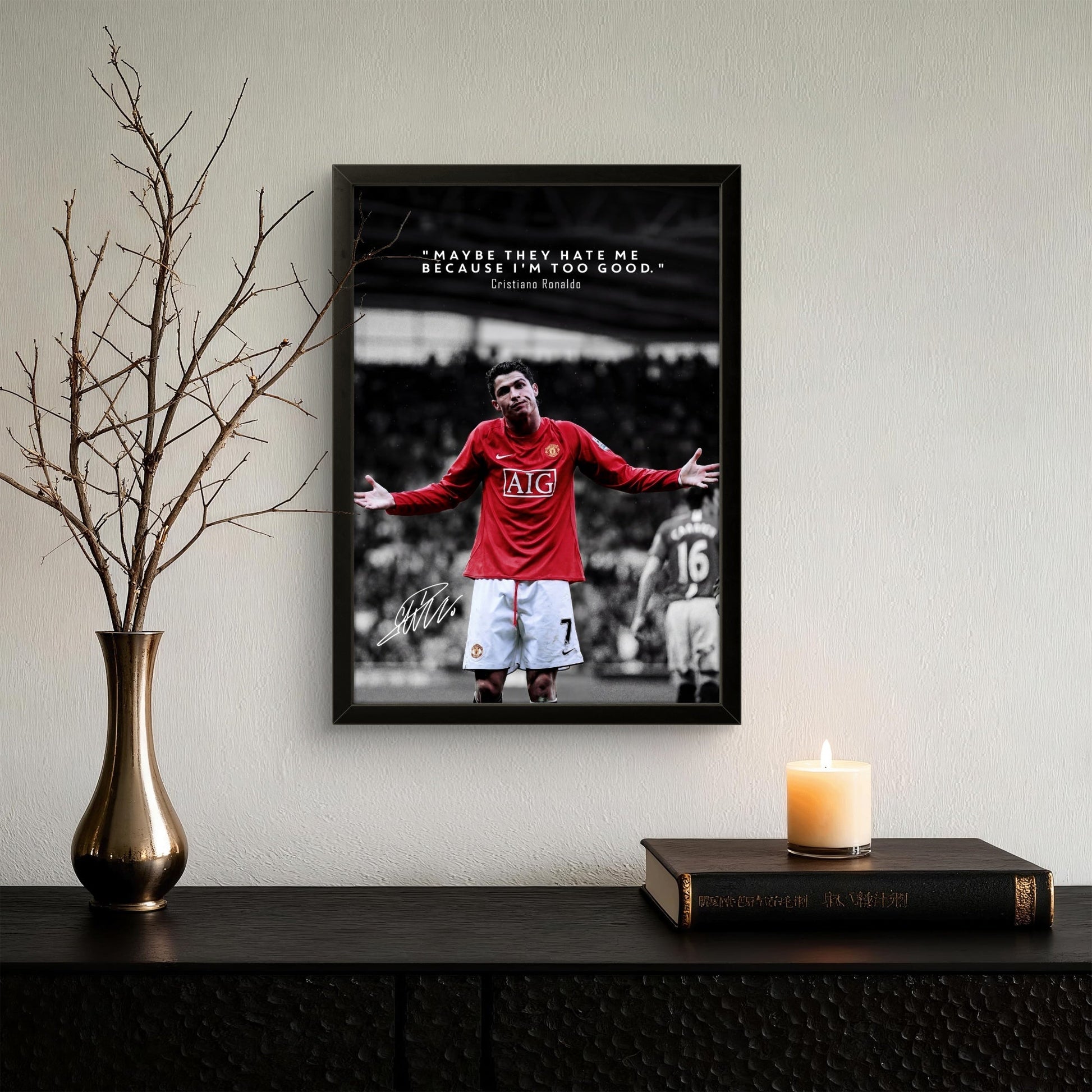 CR7 The Red Devil Legacy - Football Photo Frame - Art Drift