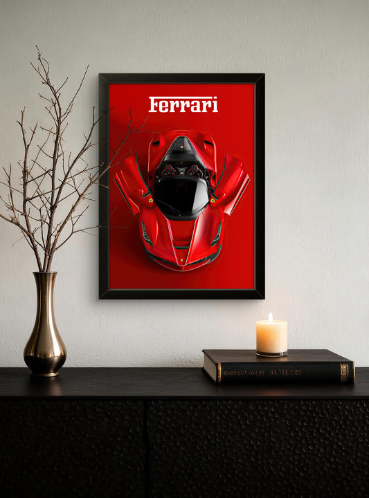 Red Ferrari - Car Photo Frame