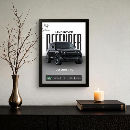 Defender 110 - Car Photo Frame - Art Drift