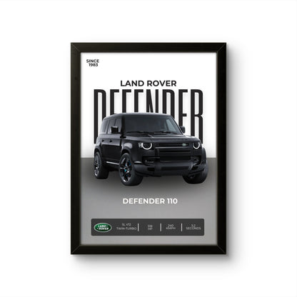 Defender 110 - Car Photo Frame - Art Drift