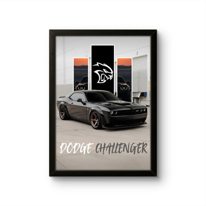 Dodge Challenger - Car Photo Frame - Art Drift