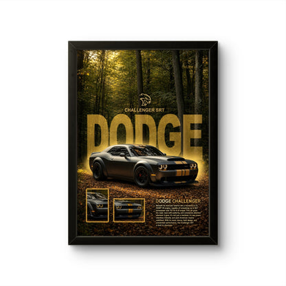 Dodge Challenger - Car Photo Frame - Art Drift