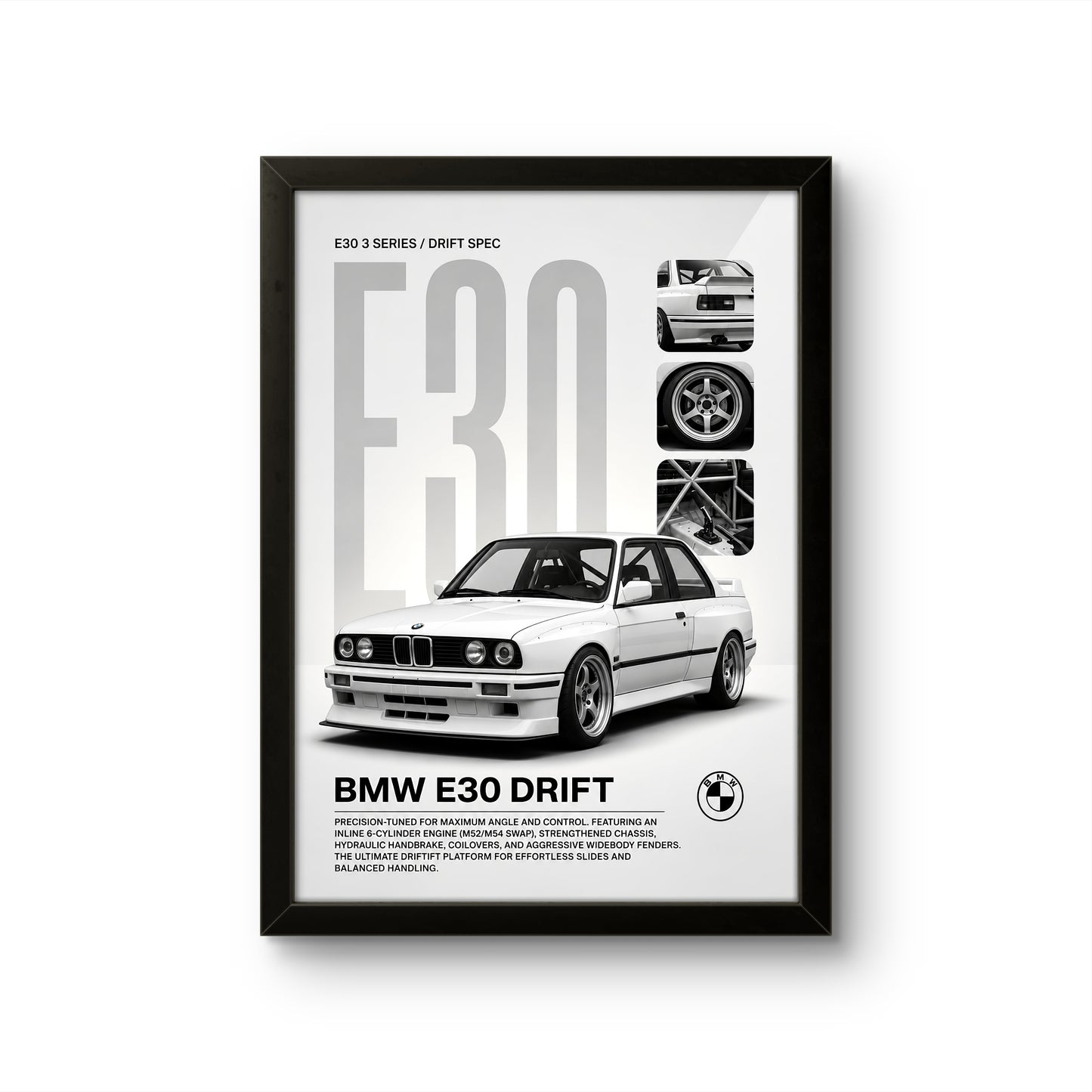 BMW E30 - Car Photo Frame
