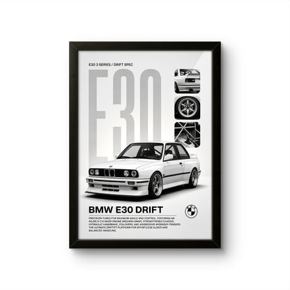 BMW E30 - Car Photo Frame