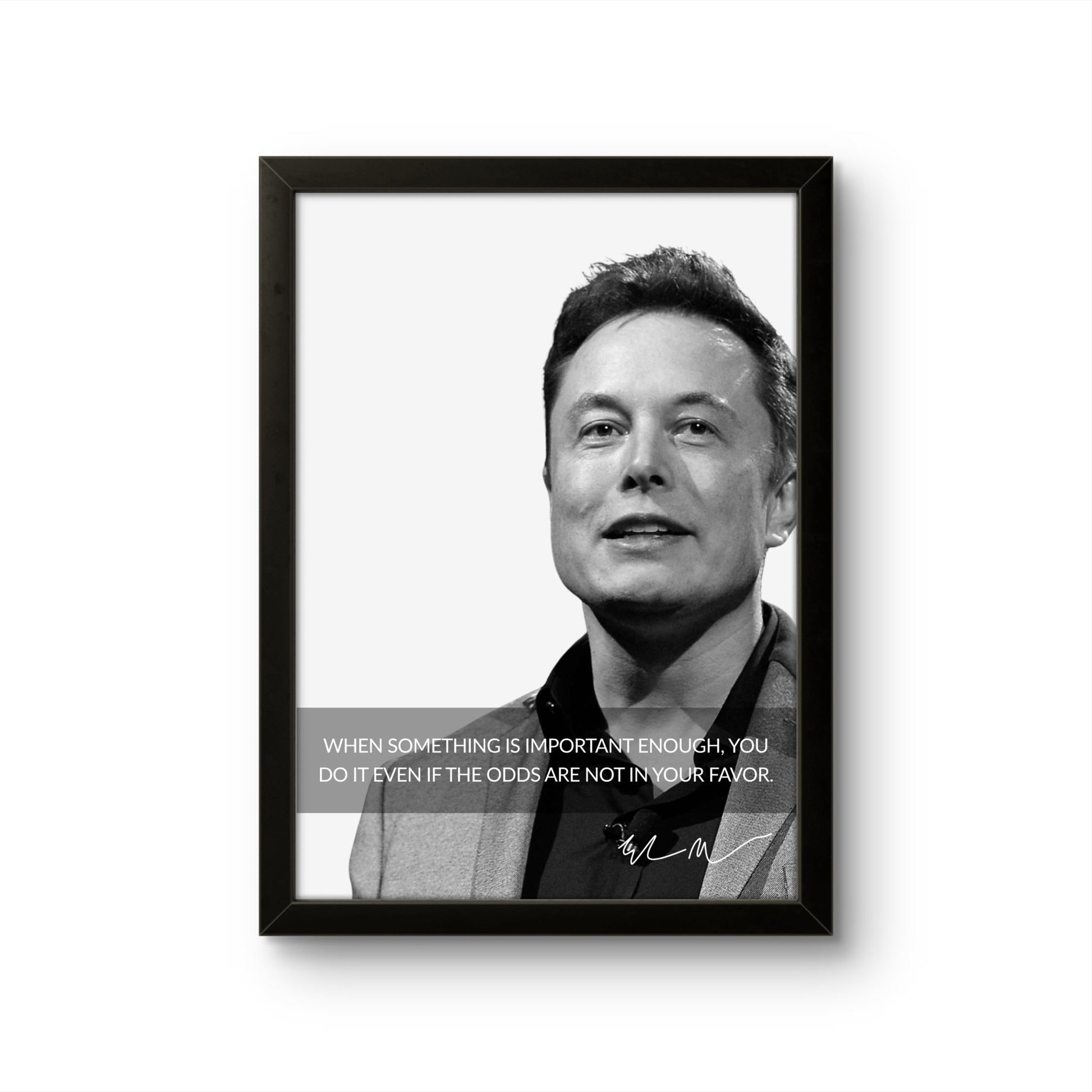 Elon Musk - Motivation Photo Frame - Art Drift