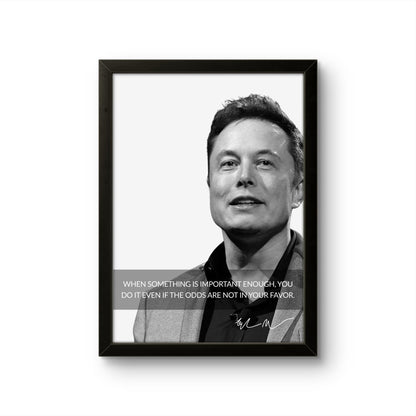 Elon Musk - Motivation Photo Frame - Art Drift