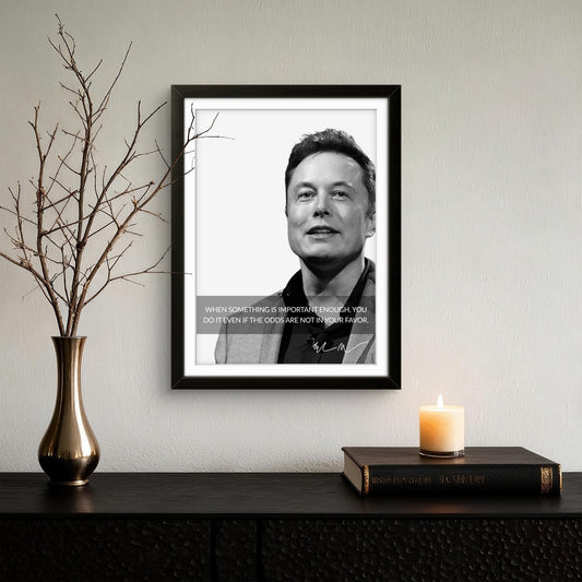 Elon Musk - Motivation Photo Frame - Art Drift