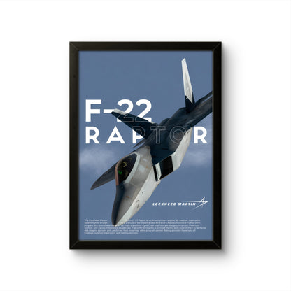 F-22 Raptor - Aircraft Poster Frame - Art Drift