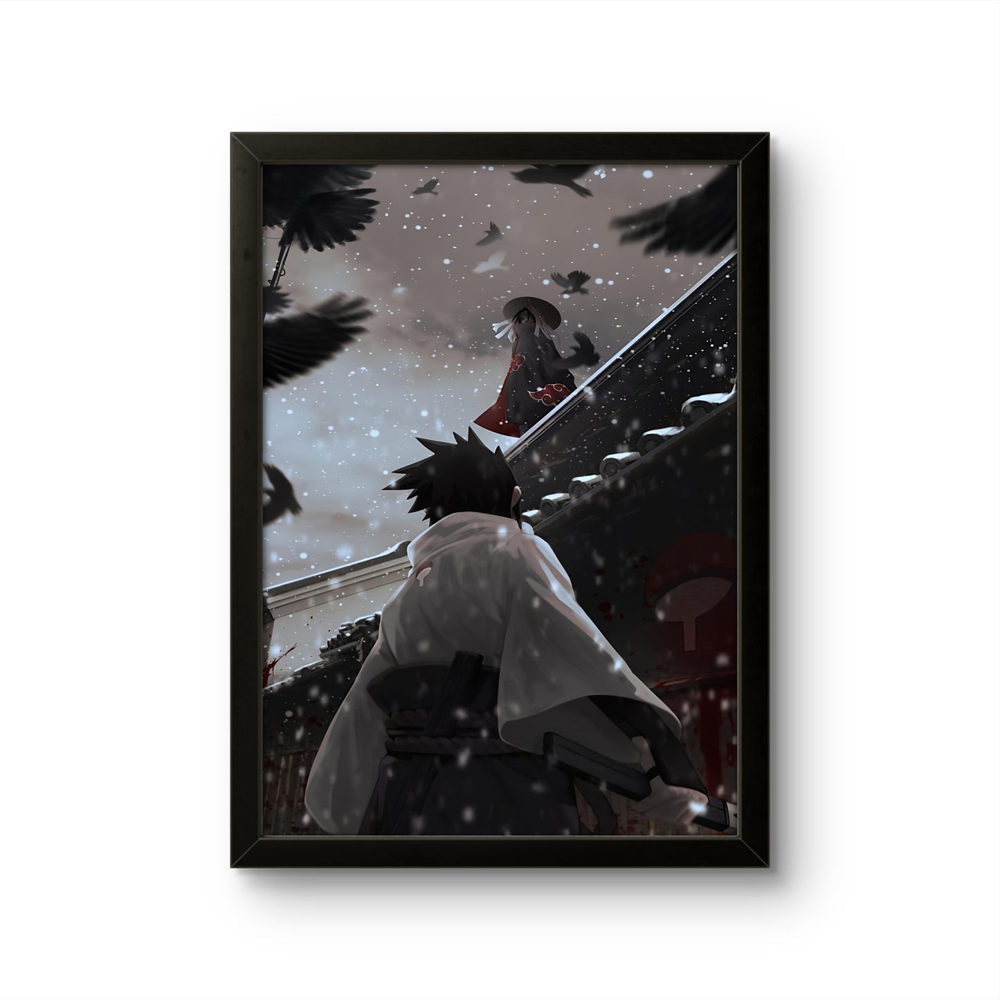 Itachi vs Sasuke Uchiha - Anime Photo Frame