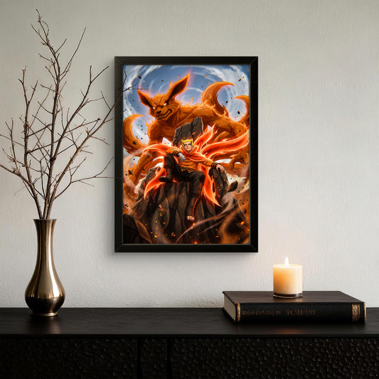Naruto with Kurama - Anime Photo Frame