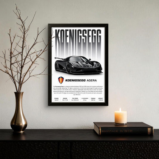 Koenigsegg Agera - Car Photo Frame