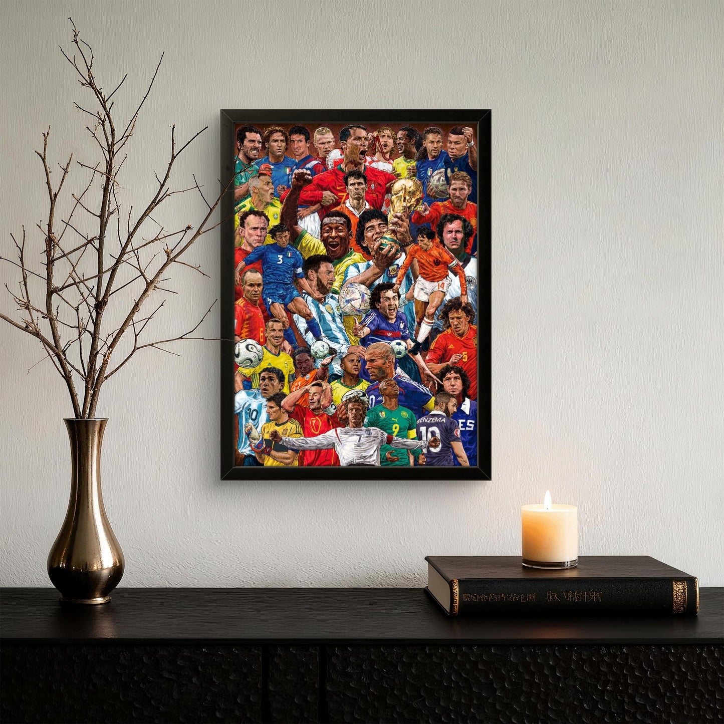 Football legends- Football Photo Frame - Art Drift