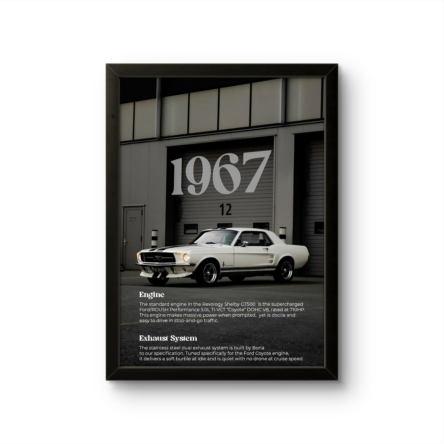 Ford Mustang Shelby GT500 - Car Photo Frame - Art Drift