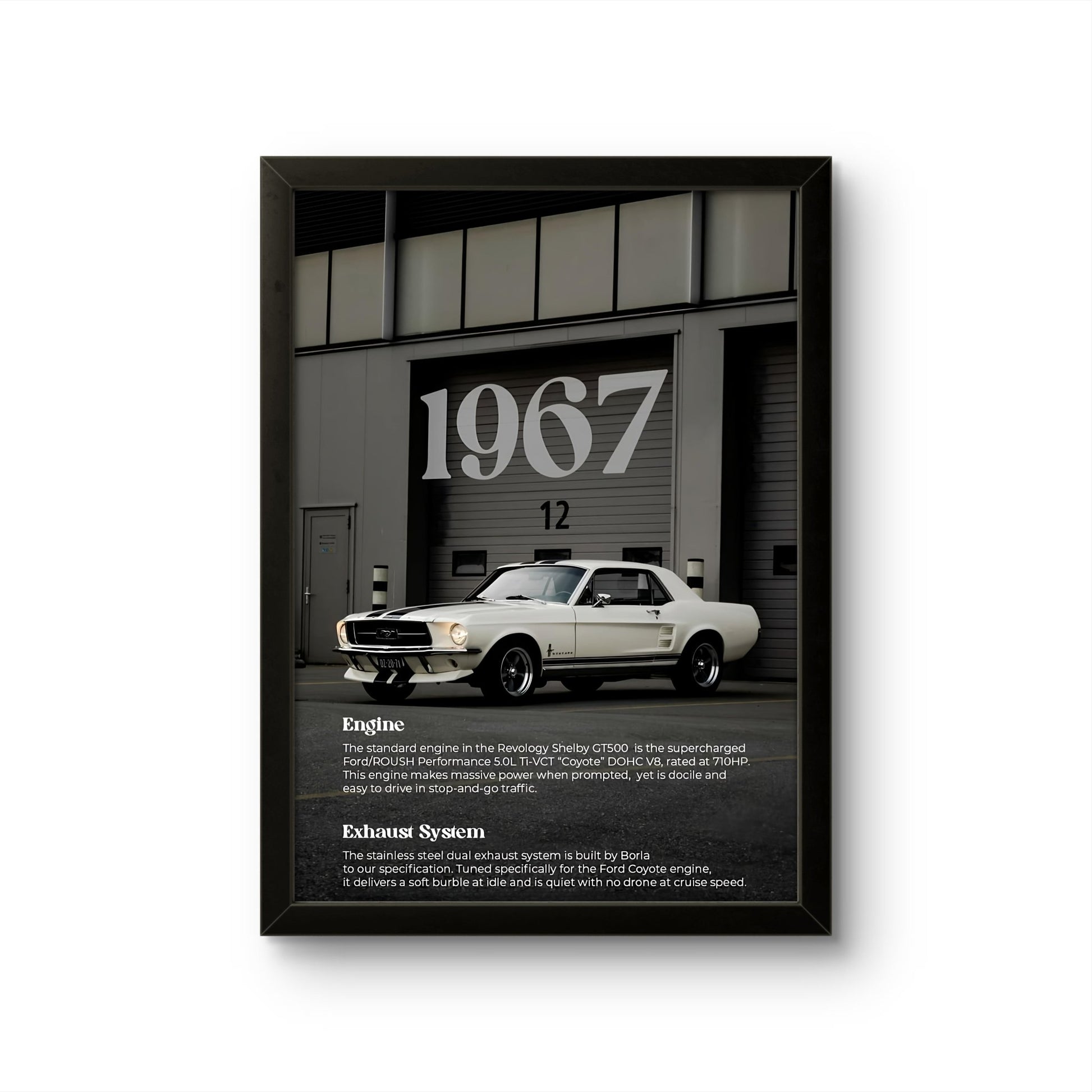 Ford Mustang Shelby GT500 - Car Photo Frame - Art Drift