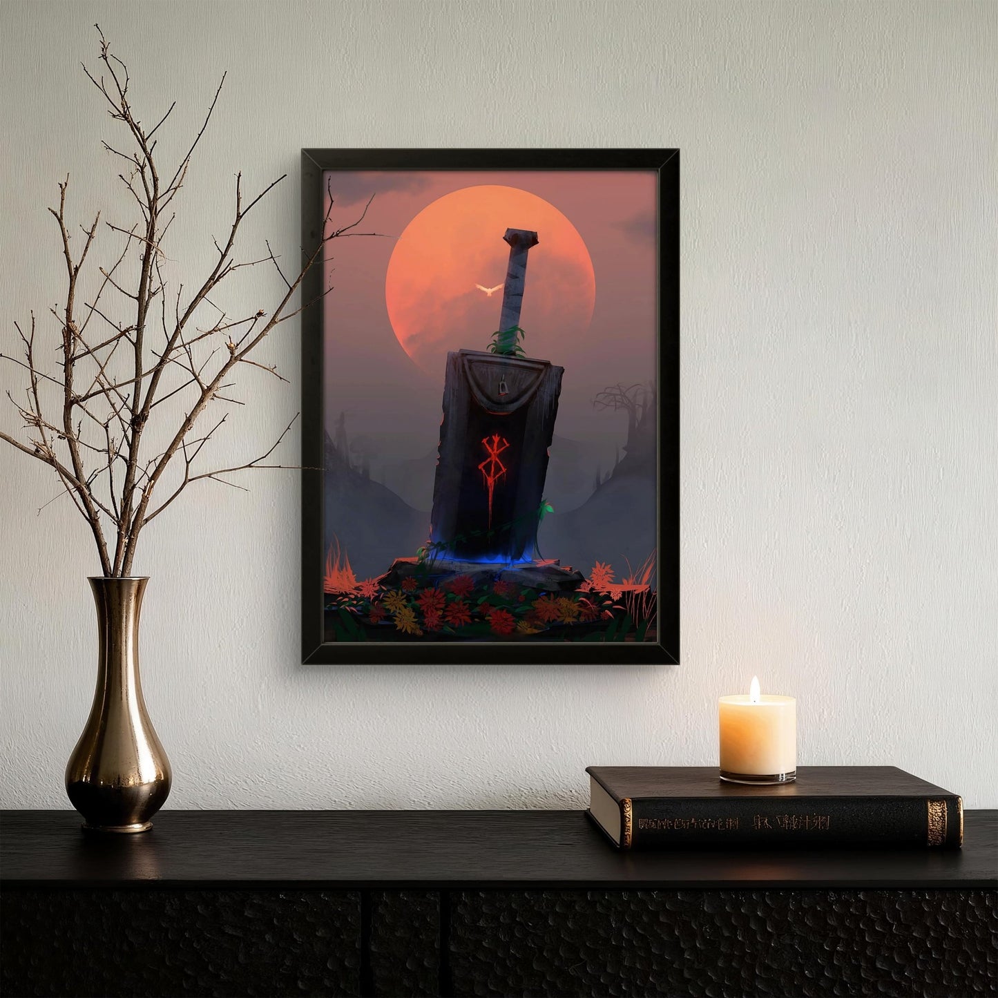 Guts Dragon Slayer - Berserk - Anime Photo Frame - Art Drift