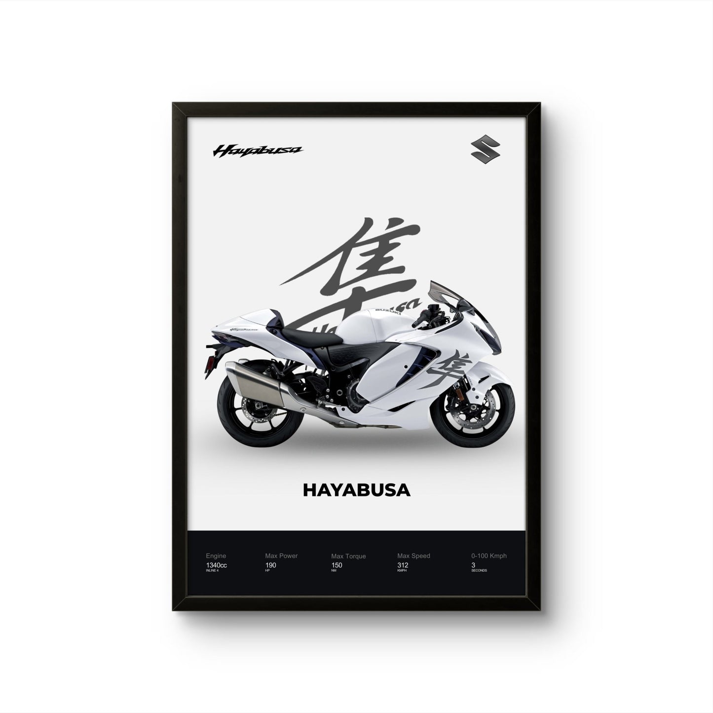 Hayabusa - Bike Photo Frame - Art Drift