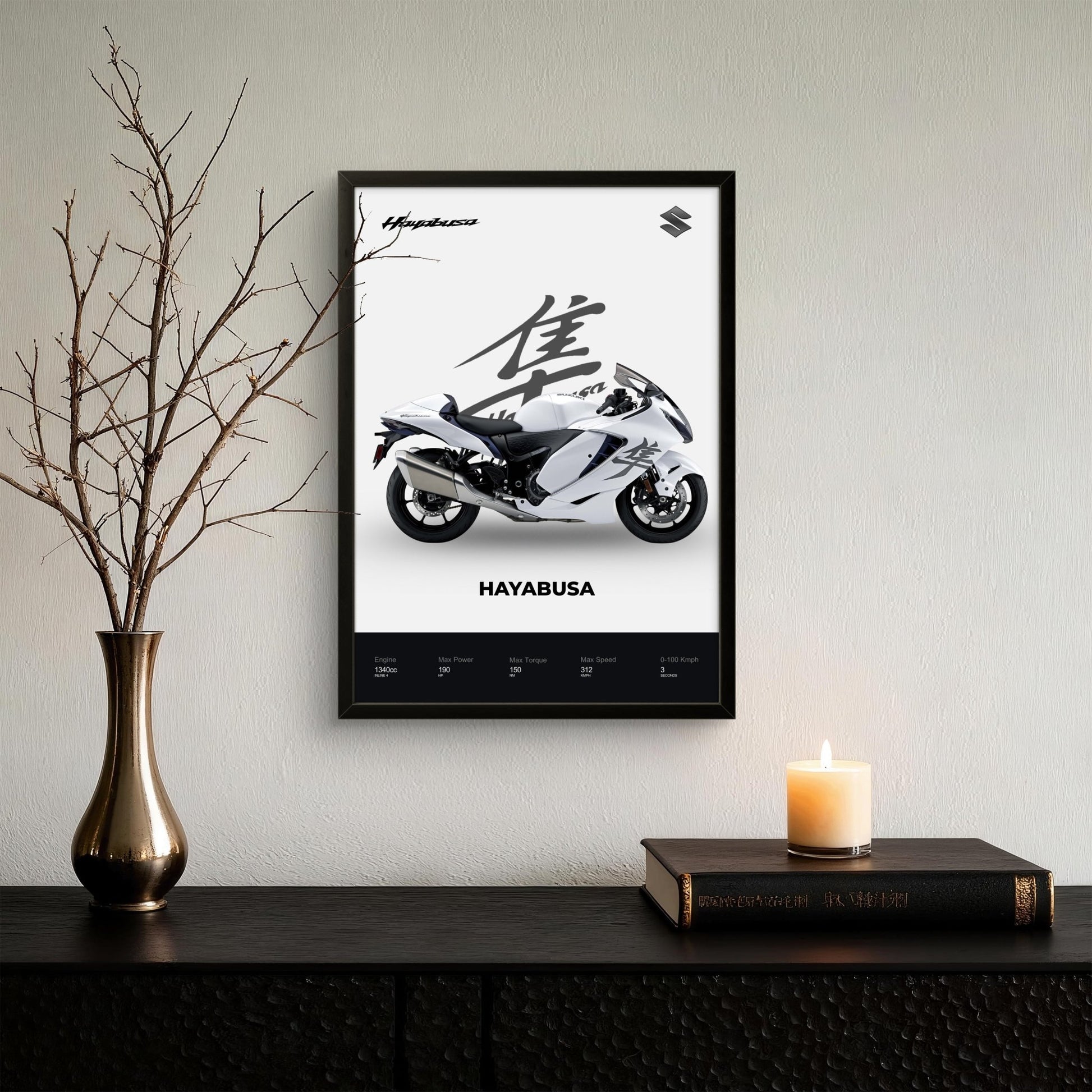 Hayabusa - Bike Photo Frame - Art Drift