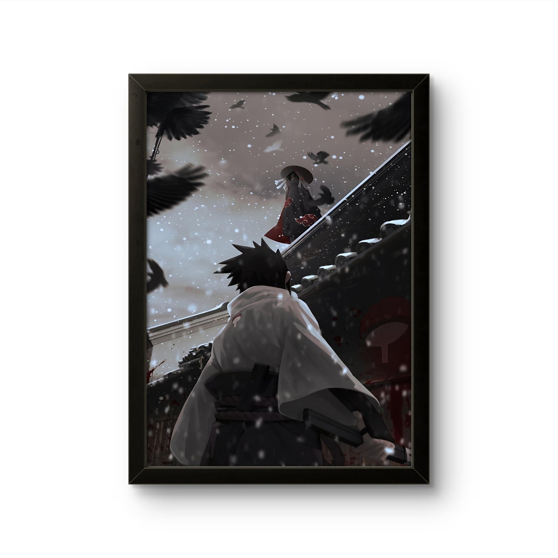 Itachi vs Sasuke Uchiha - Anime Photo Frame - Art Drift