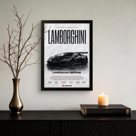 Lamborghini Huracan - Car Photo Frame - Art Drift