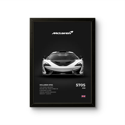 McLaren 570S - Car Photo Frame - Art Drift
