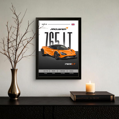 McLaren 765 LT - Car Photo Frame - Art Drift