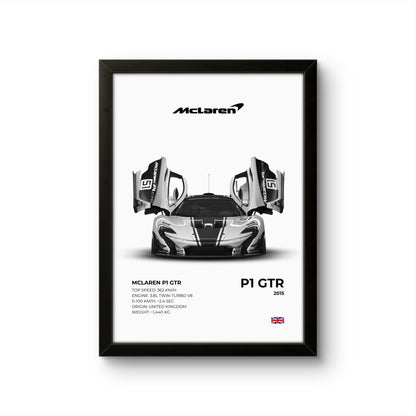 McLaren P1 GTR - Car Photo Frame - Art Drift