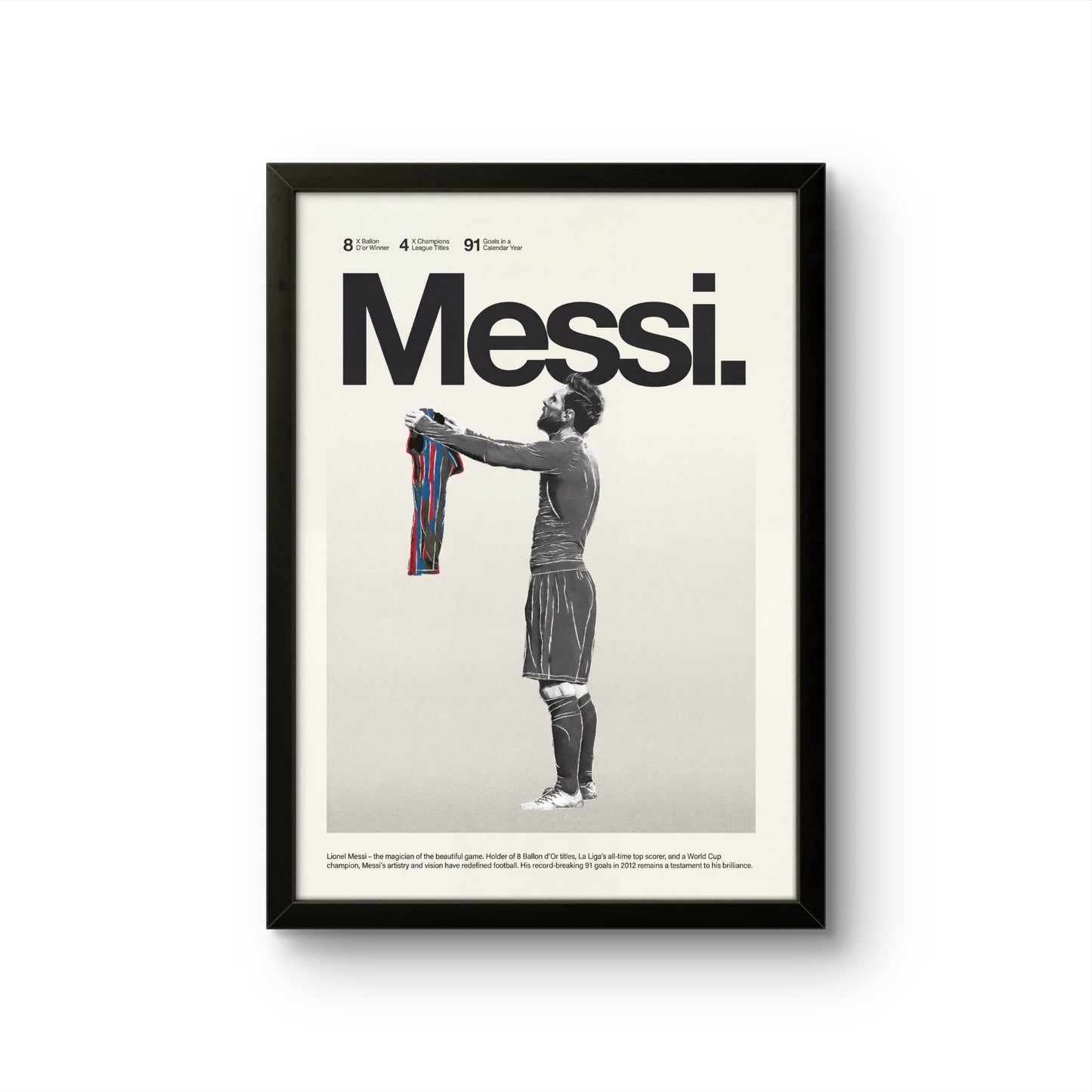 Messi "The Magician" - Football Photo Frame - Art Drift