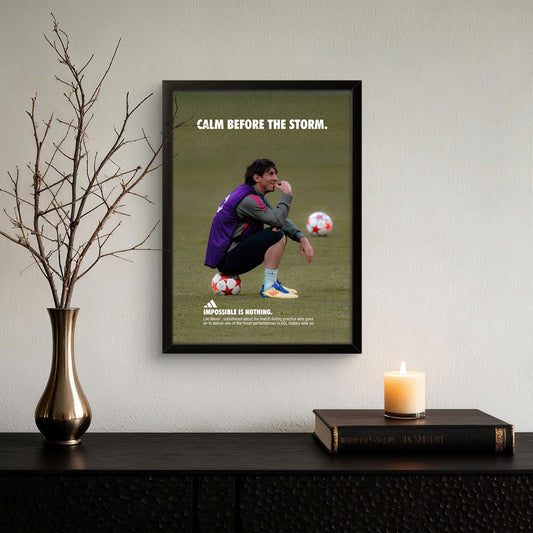 Messi – The Storm Awaits - Football Photo Frame - Art Drift