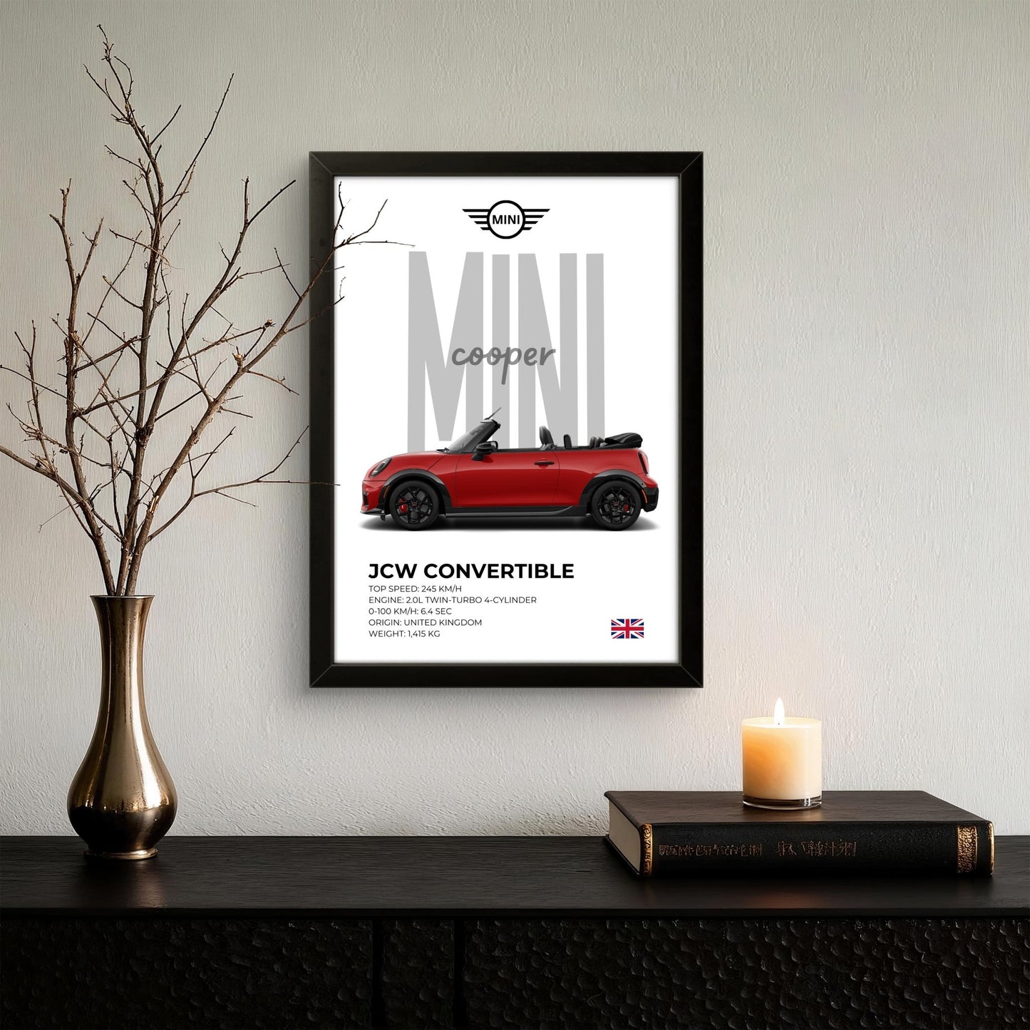 Mini Cooper - Car Photo Frame - Art Drift