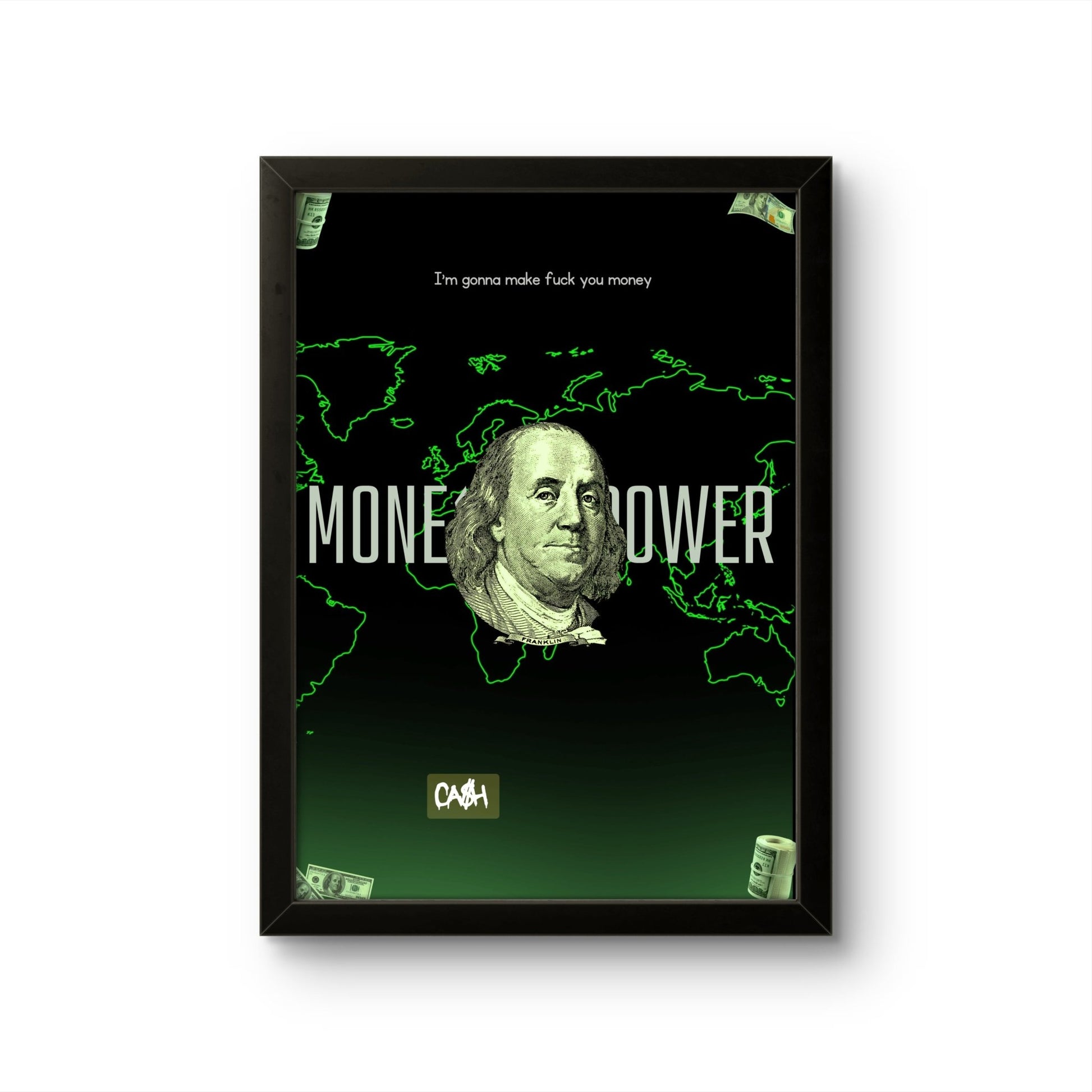 Money Power - Motivation Photo Frame - Art Drift