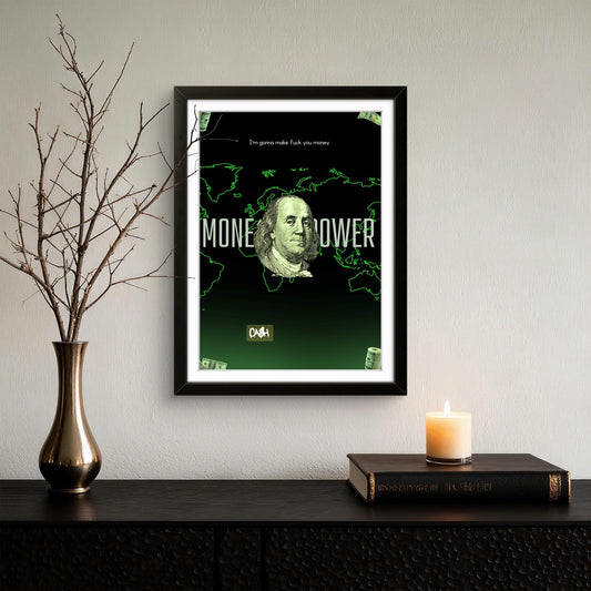 Money Power - Motivation Photo Frame - Art Drift