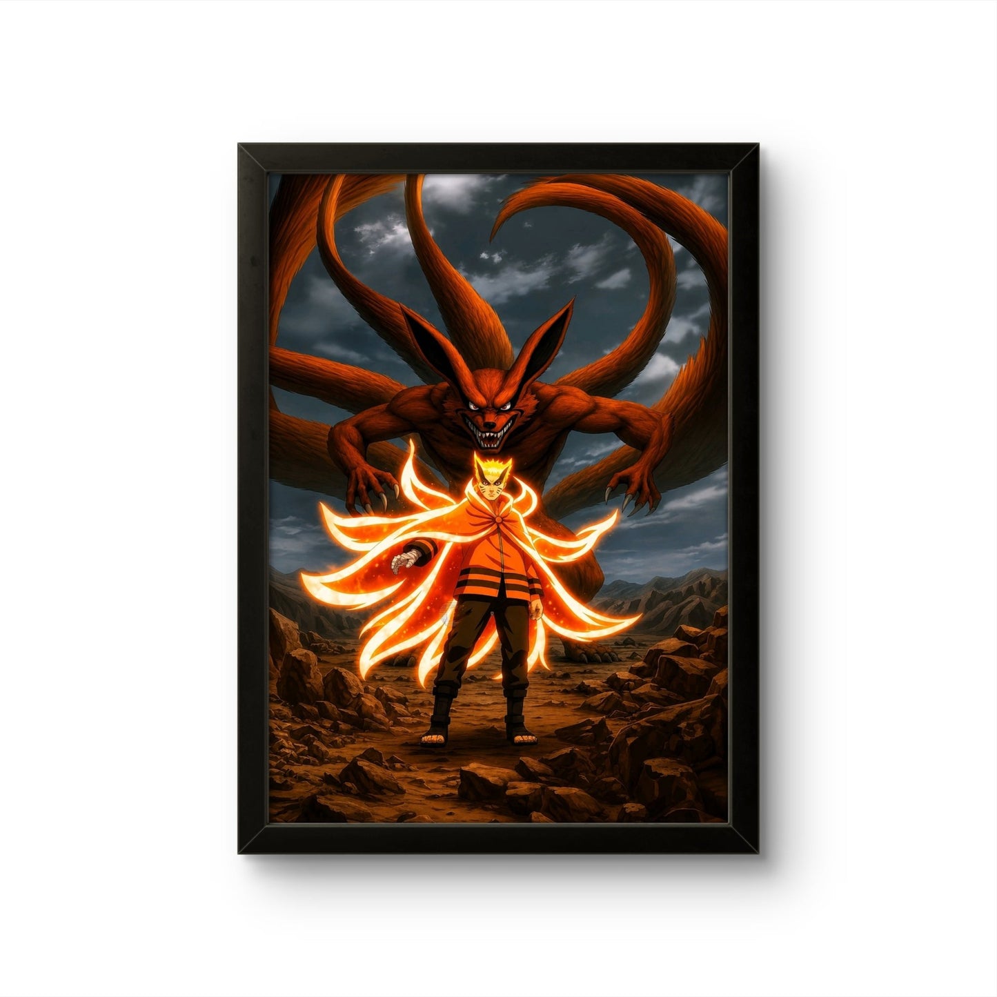Naruto & Kurama - Anime Photo Frame - Art Drift