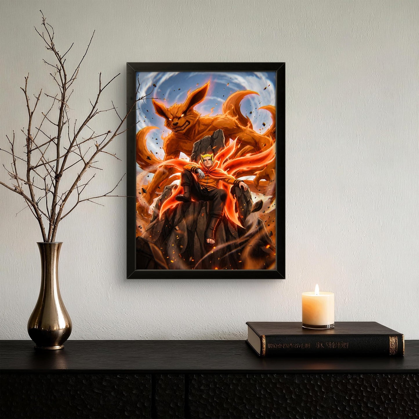 Naruto with Kurama - Anime Photo Frame - Art Drift