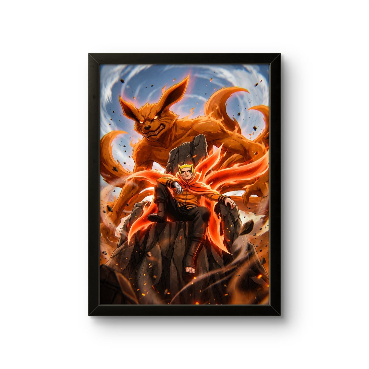 Naruto with Kurama - Anime Photo Frame - Art Drift